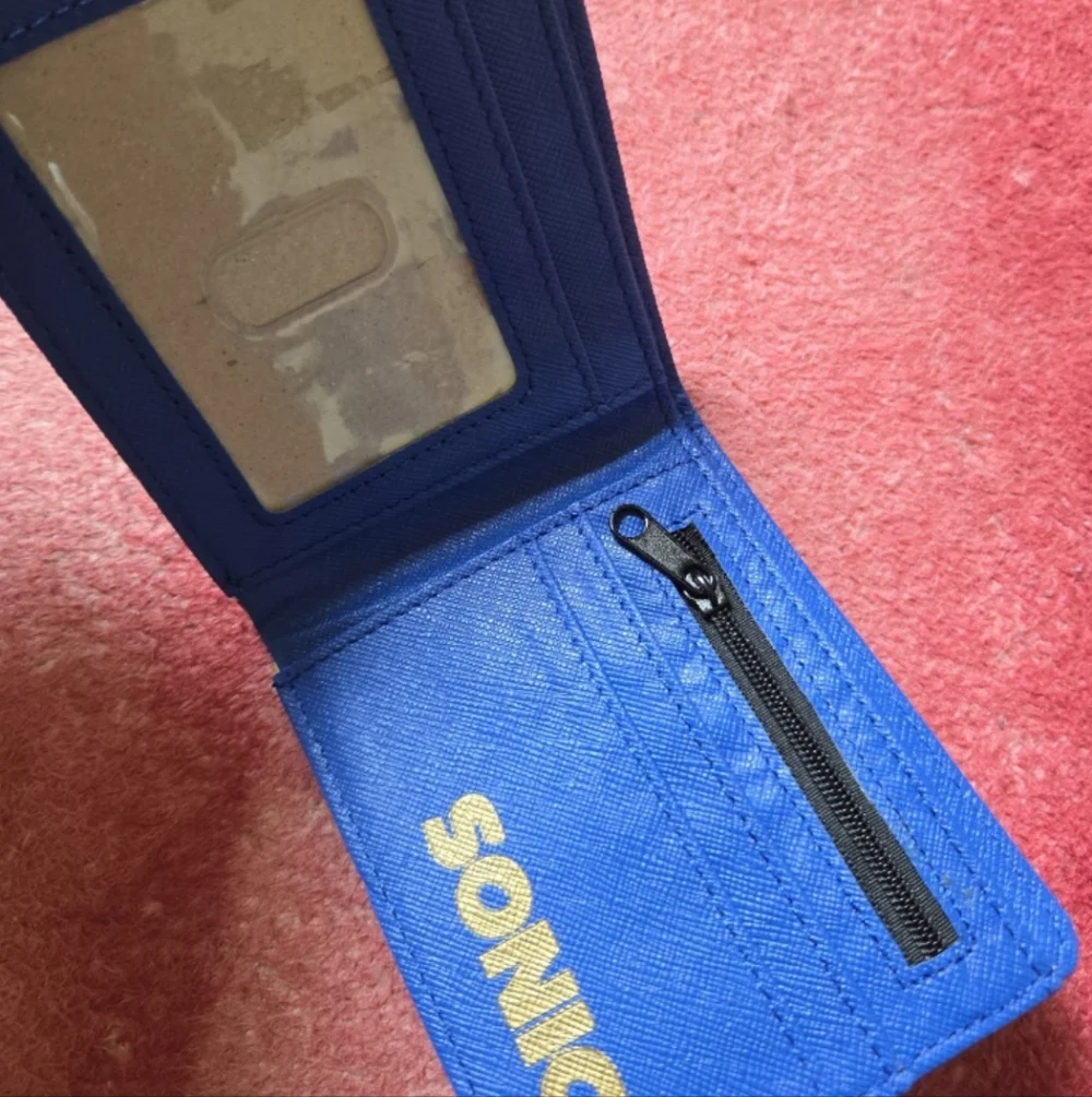 New sonic the hedgehog anime manga leather wallet